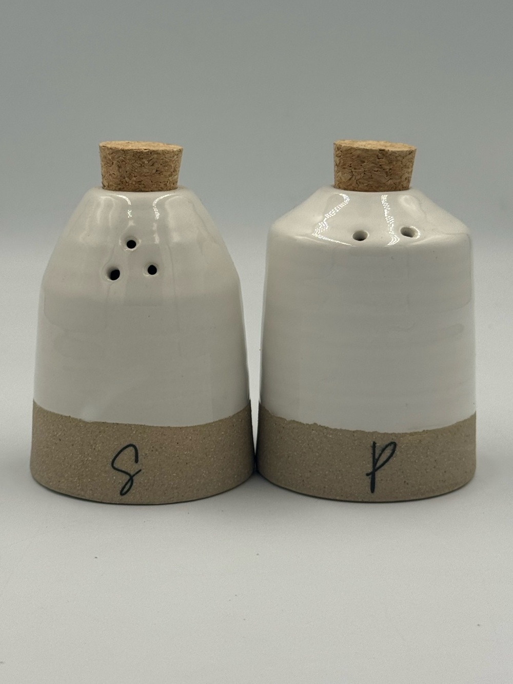 Mud Pie Bistro Ceramic Salt & Pepper Shakers